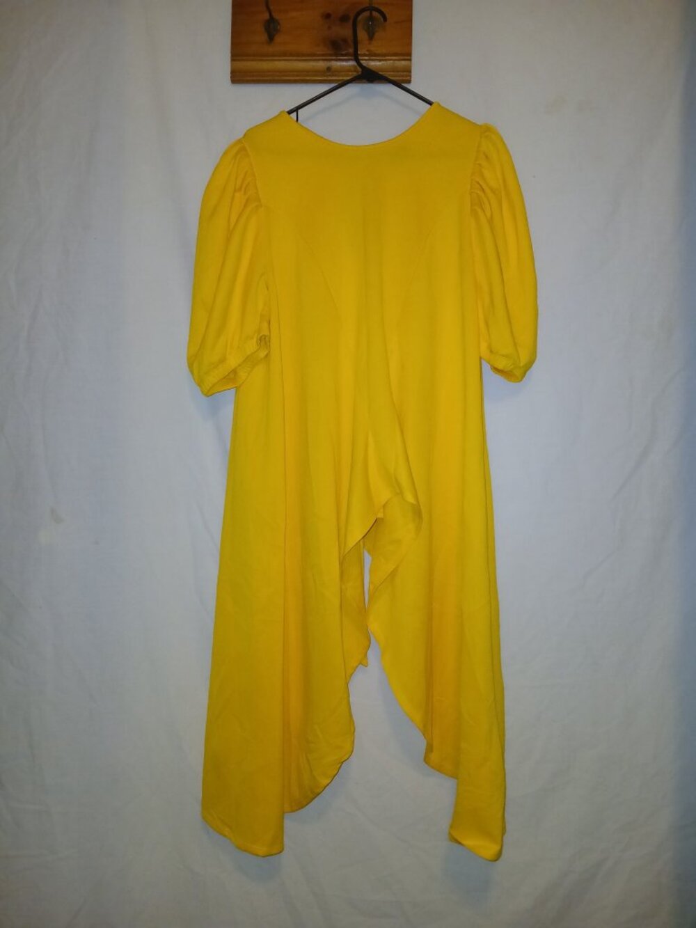 Rainbow Bright Yellow Asymmetrical Blouse